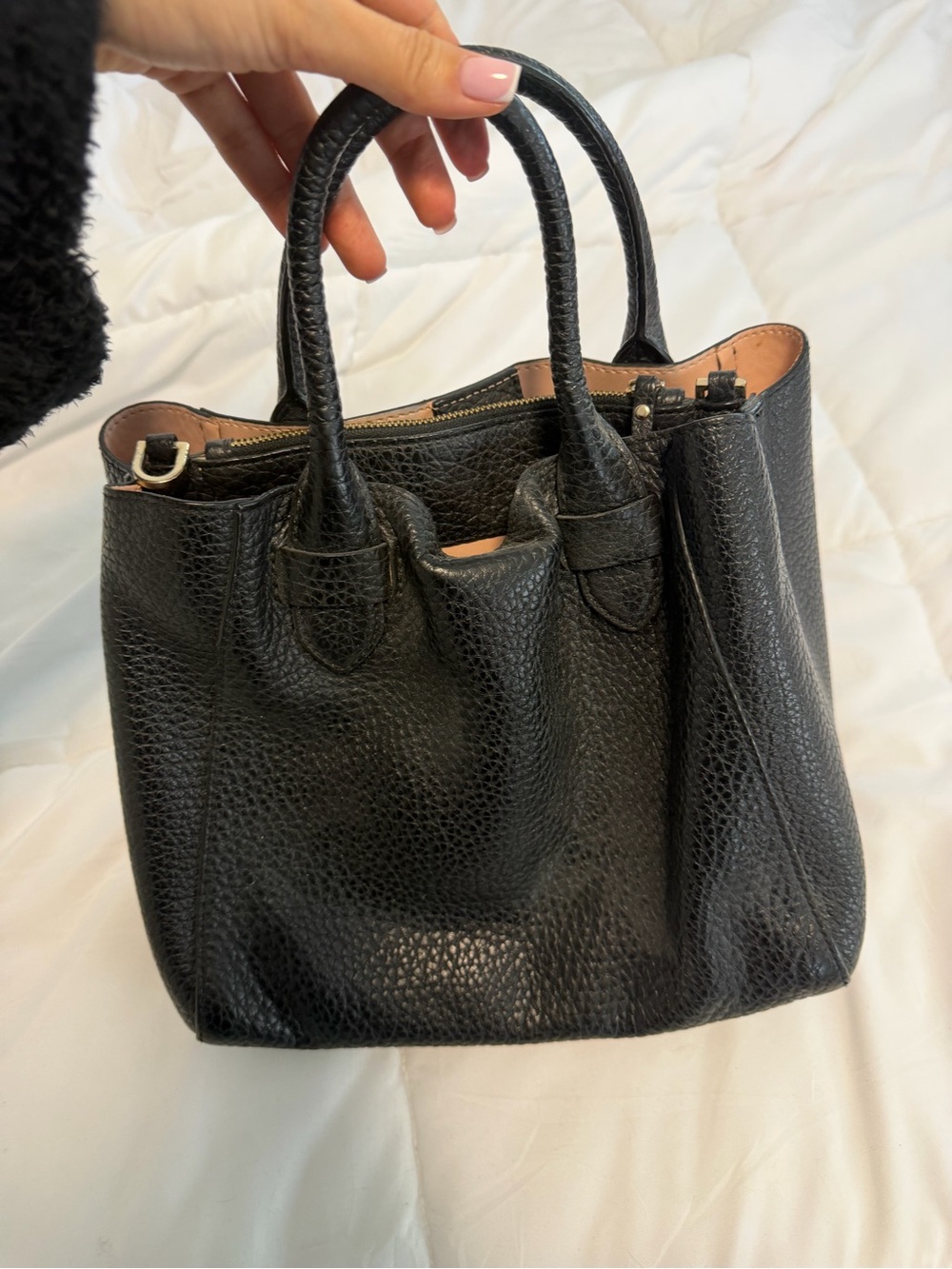Kate spade Black Pebbled Leather Tote - Picture 4 of 7